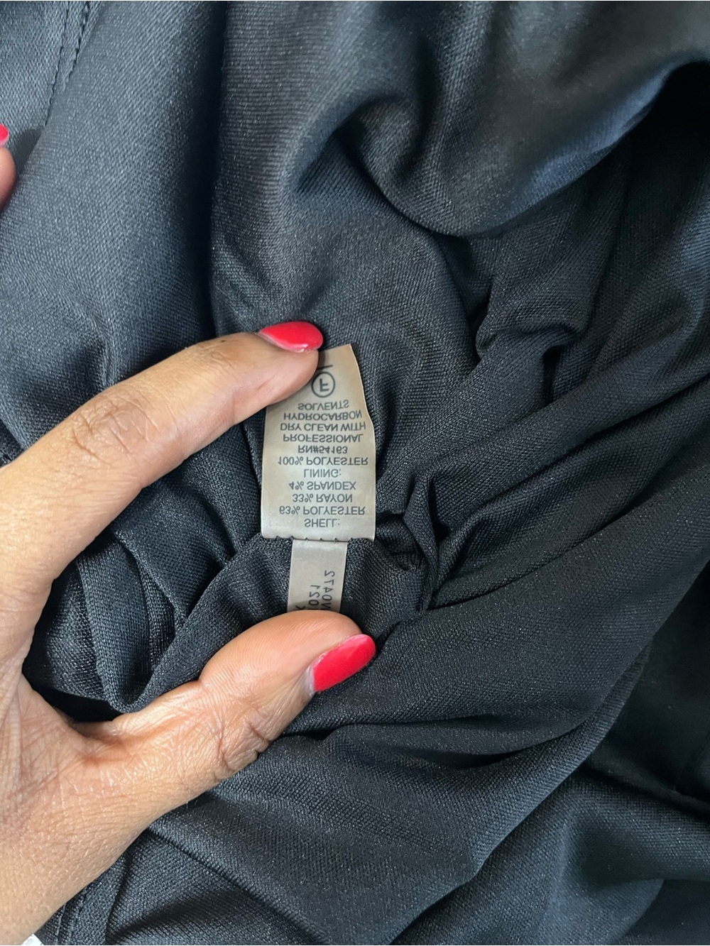 Calvin Klein Black Ruched Sheath Dress Square Neck Size 10 - Picture 11 of 16